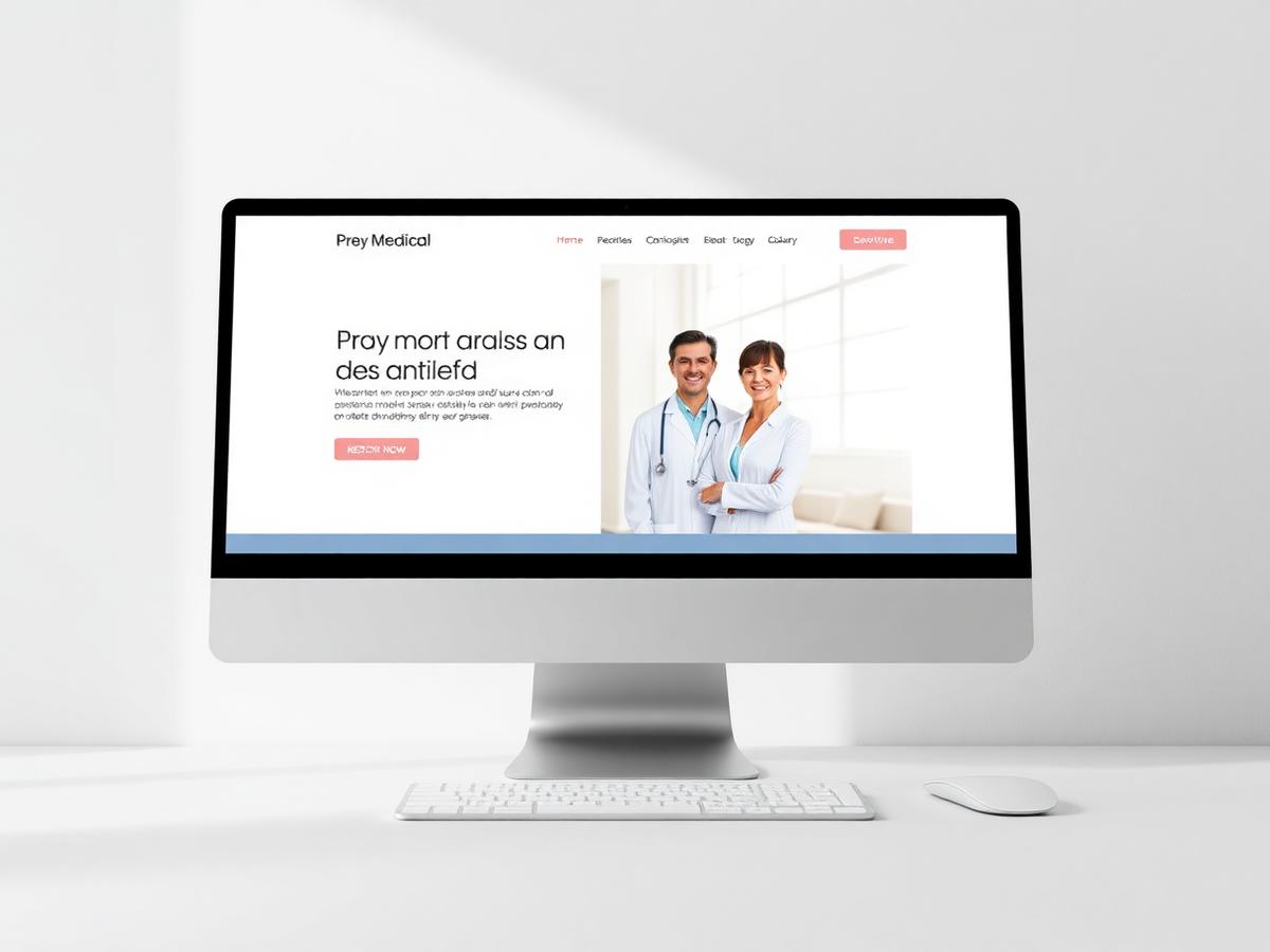 Medical Clinics website mockup