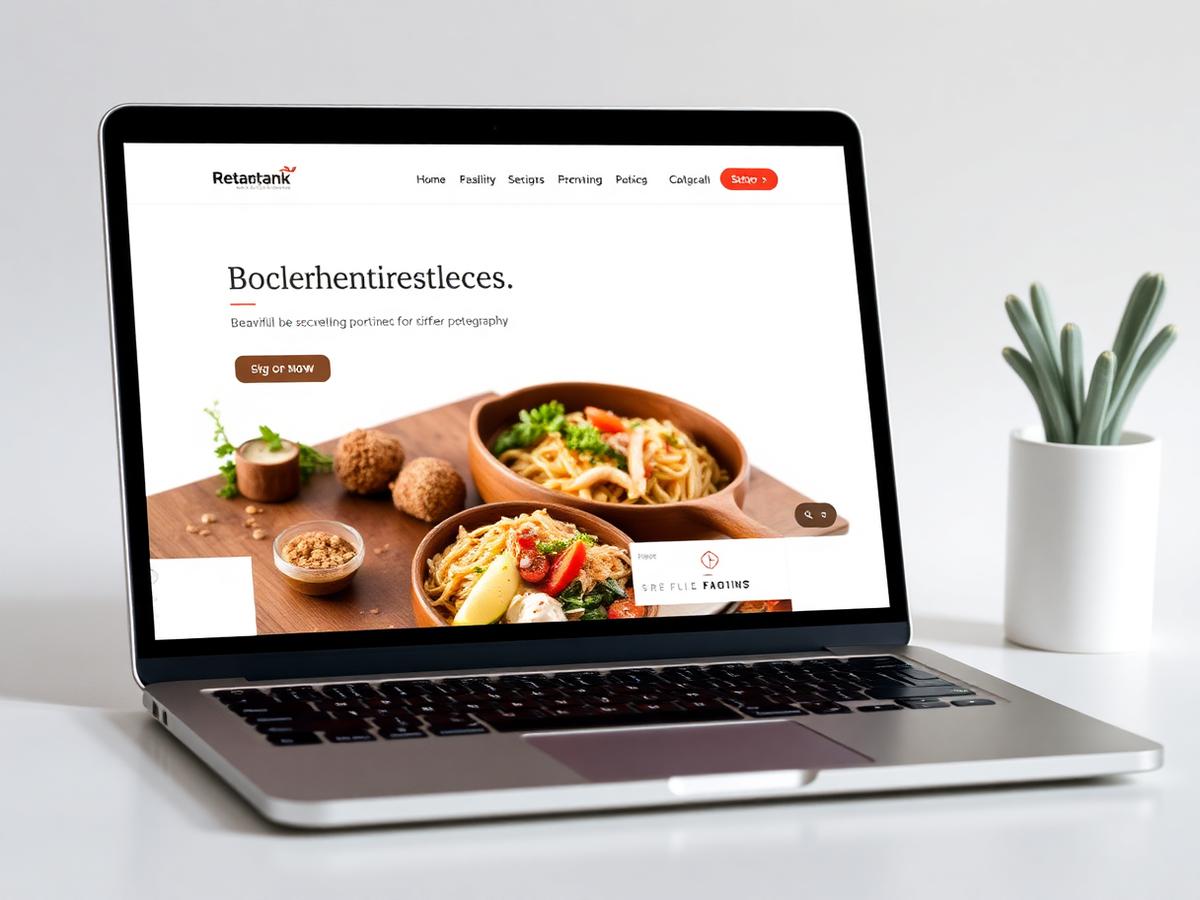 Restaurants website mockup